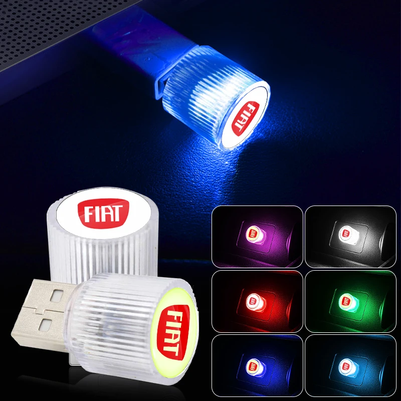 

Mini USB LED Car Light Auto Interior Atmosphere Light for Fiat Panda Bravo Punto Croma 500 595 Tipo Car Accessories Decoration