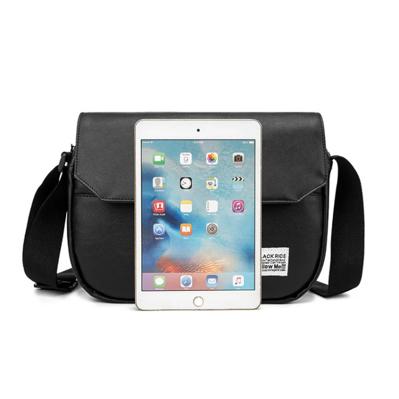 Men's Casual Shoulder Bags Retro Style Messenger Bag PU Leather Crossbody Bags Japanese Tooling Minimalist Shoulder Bags for Men