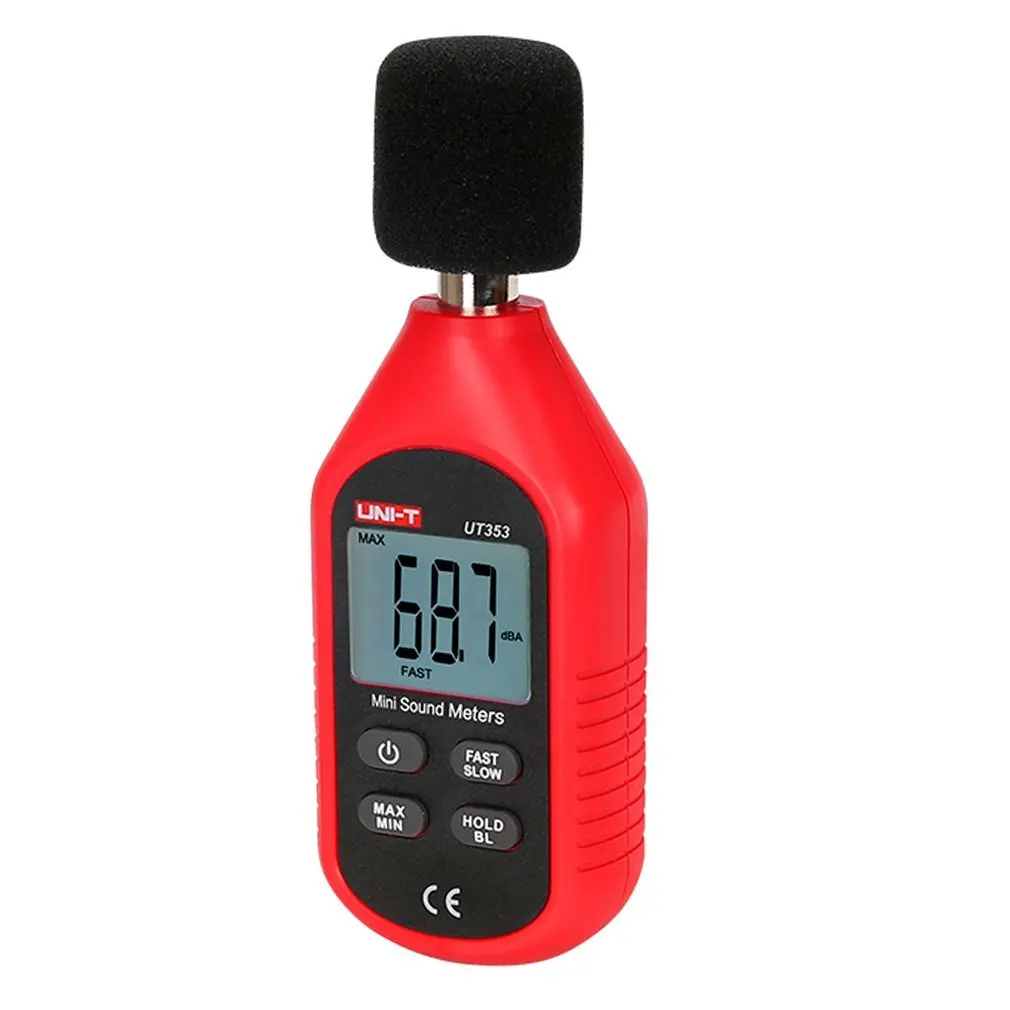 

UT353 Noise Measuring Instrument Db Meter 30~130dB Mini Audio Sound Level Meter Decibel Noise Measuring Instrument
