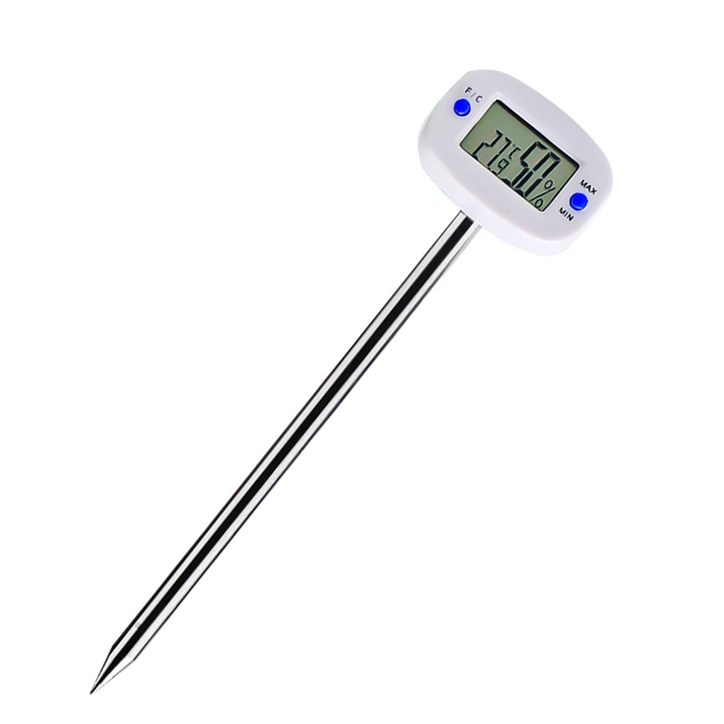 

Digital Soil Hygrometer Moisture Meter Temperature Humidity Tester with Probe for Gardening Farming