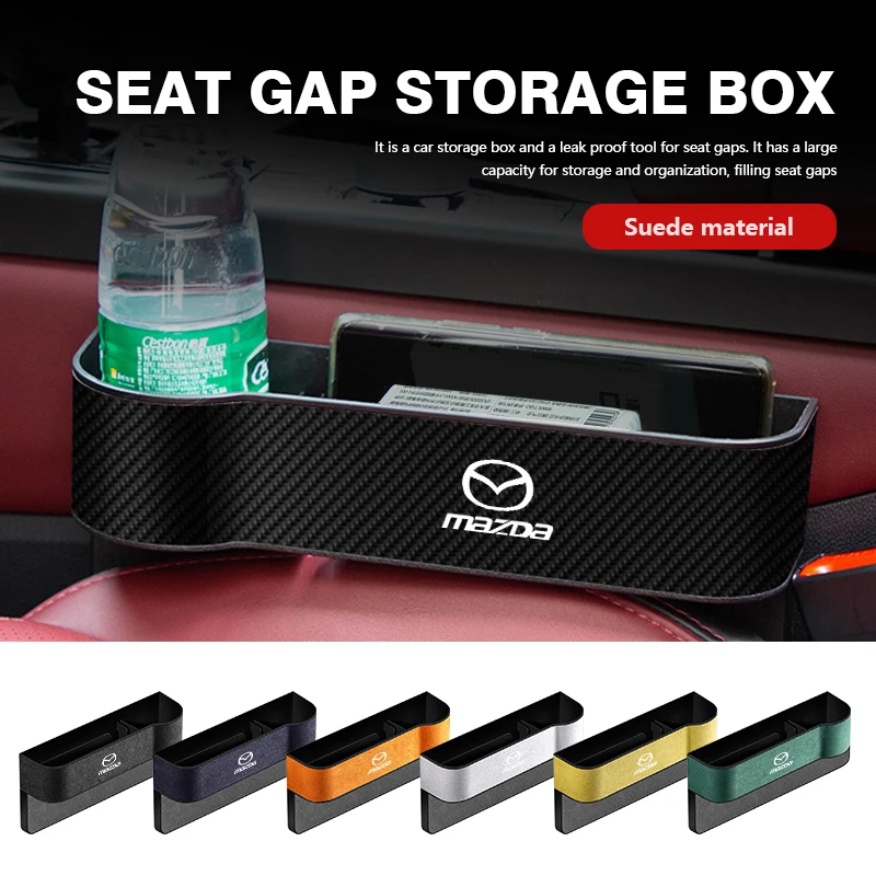 Замшевый автомобильный ящик для хранения на сиденье наполнитель с разрезом