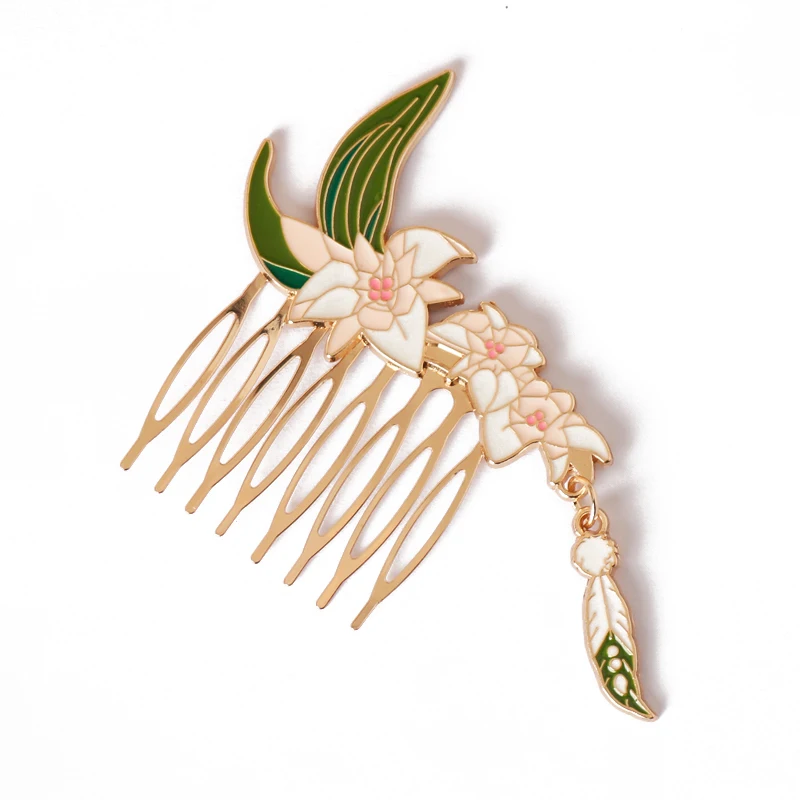 

Заколки для волос Game Genshin Impact, заколка-гребень кауха из клена казухи, Куруми, хутао, милые аксессуары для волос для фанатов игр, украшение для косплея