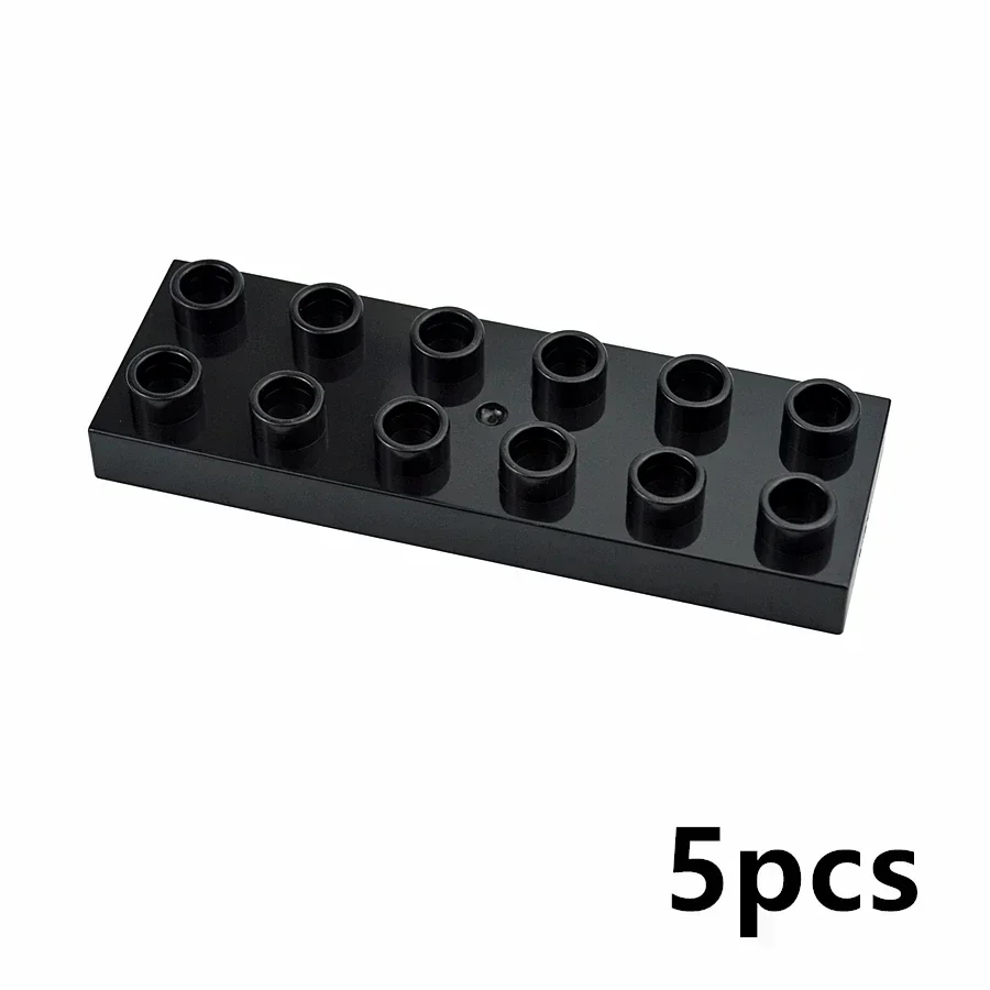 Строительные блоки большого размера 2X6 5 шт. тонкие красочные кирпичи совместимые