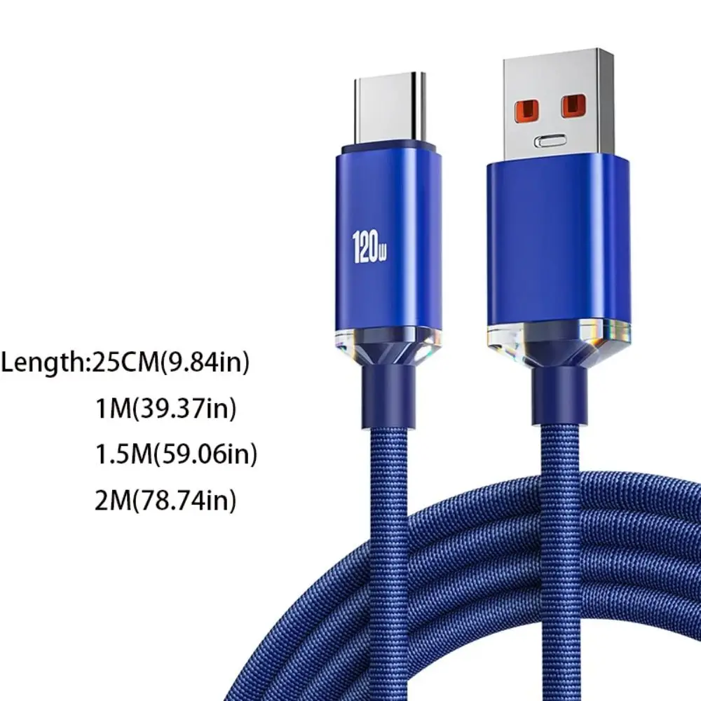 Высокоскоростной зарядный кабель USB 2024 6 А 25 см/1 м/3 0 м/2 м 1 5 Вт для быстрой зарядки