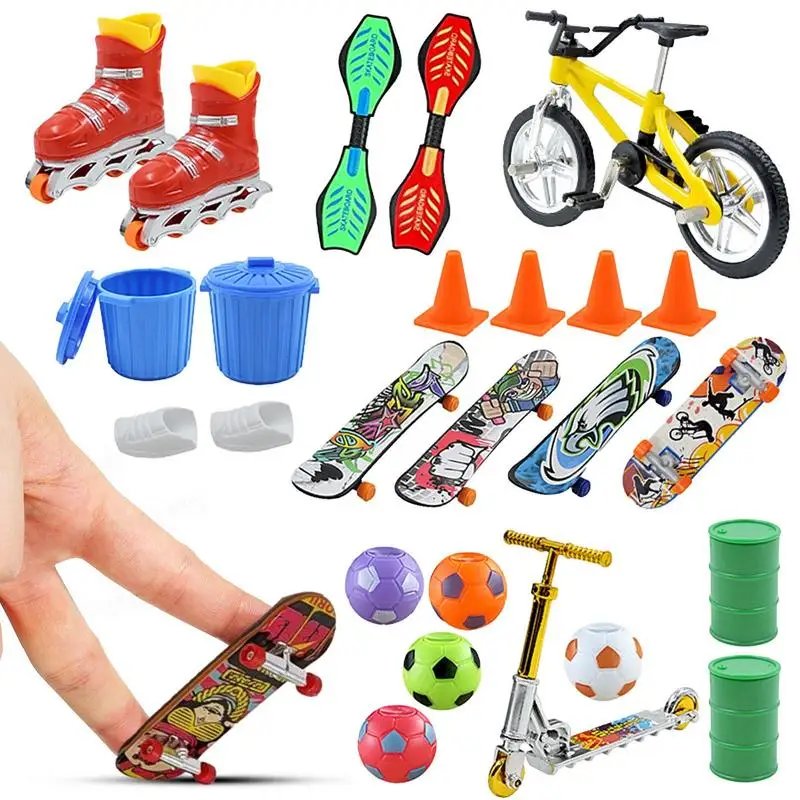 

Finger Skateboards Advent Calendar Christmas Countdown Mini Collectible Fingerboards Soccers Kit Finger Skateboard Set Christmas