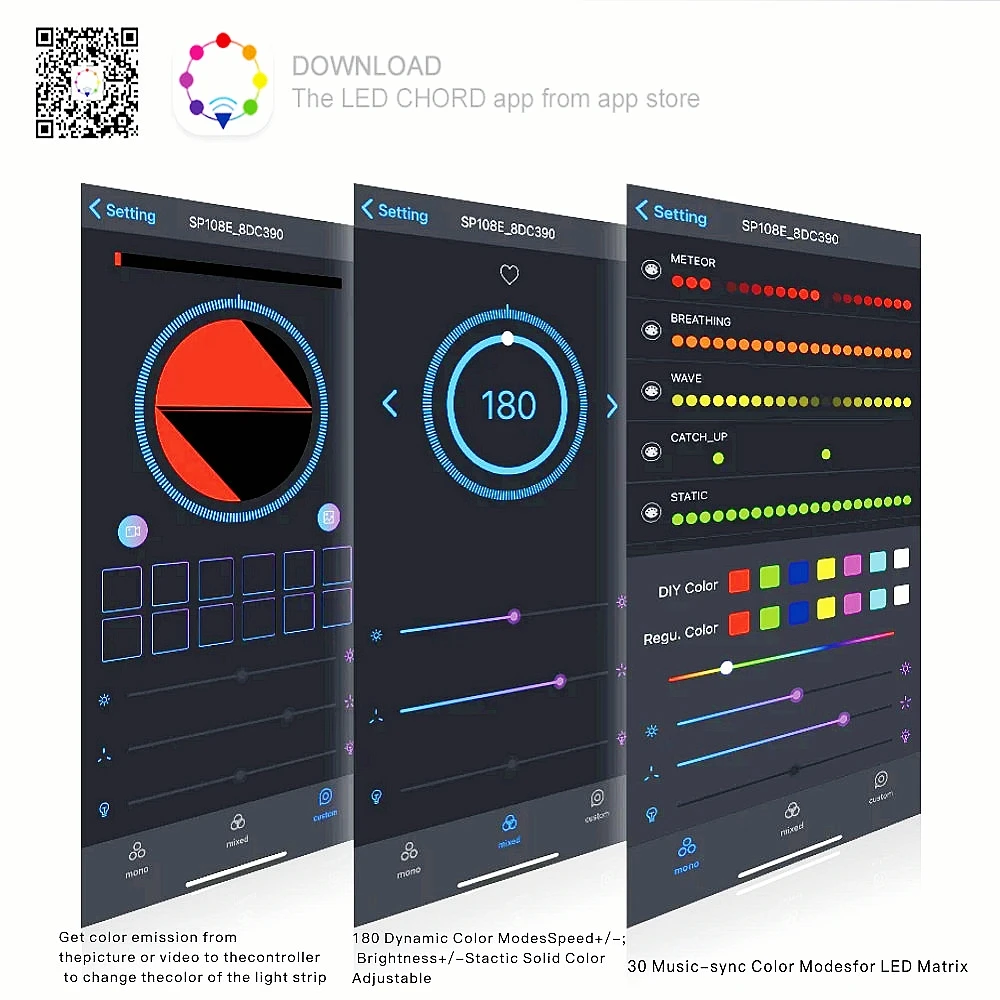 SP108E светодиодный диммер с пикселем Wi-Fi смарт-приложение адресная светодиодная