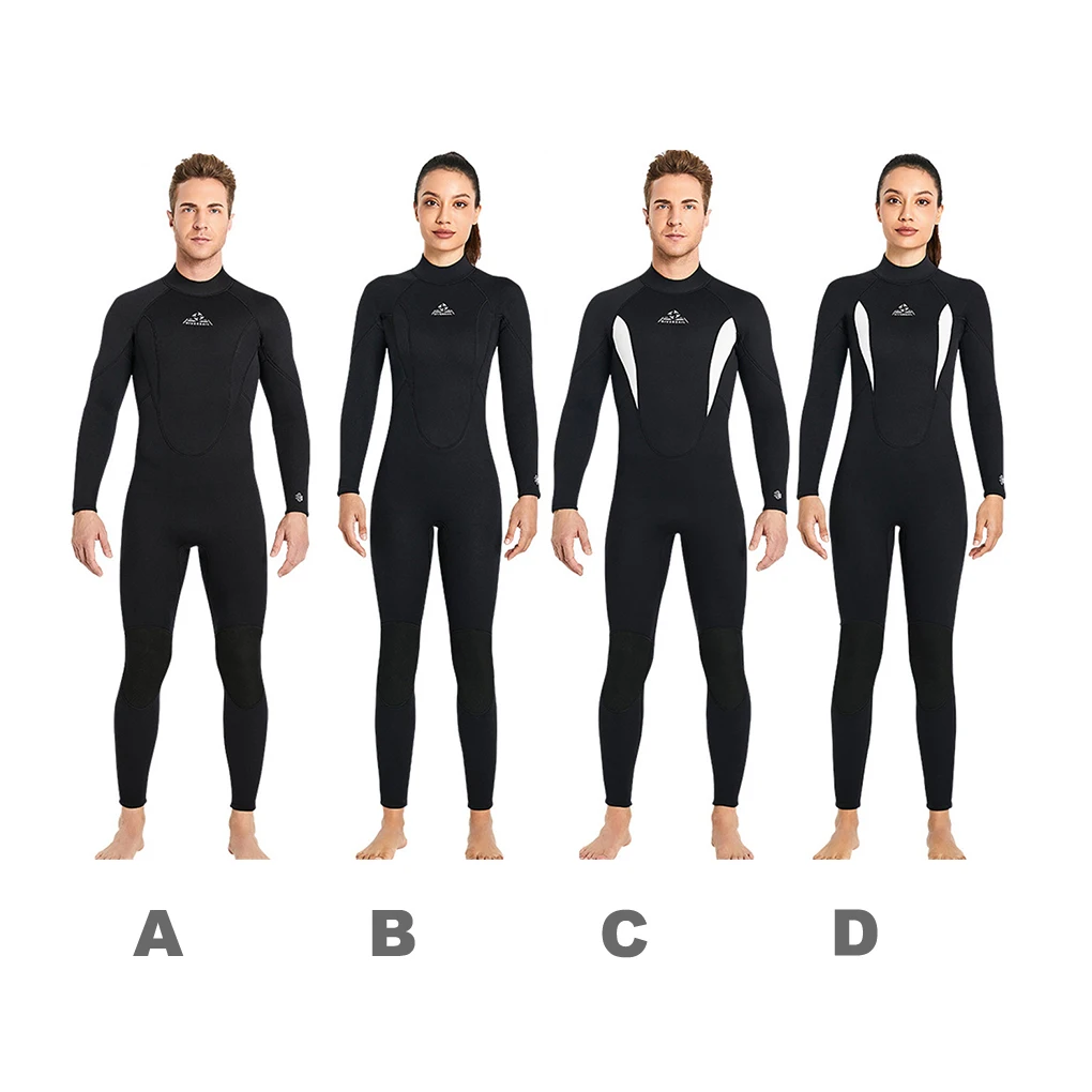 Diving Suit Warm Front Zipper Breathable Skin Friendly Swimsuits Scratch Resistant Easy to Wear Wetsuit Shirt Classic Crew Neck