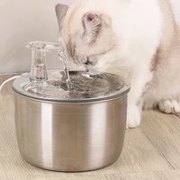 2l cat water fountain auto filter usb electric mute cat drinking bowl 304 stainless steel drinker for cats pet water dispenser