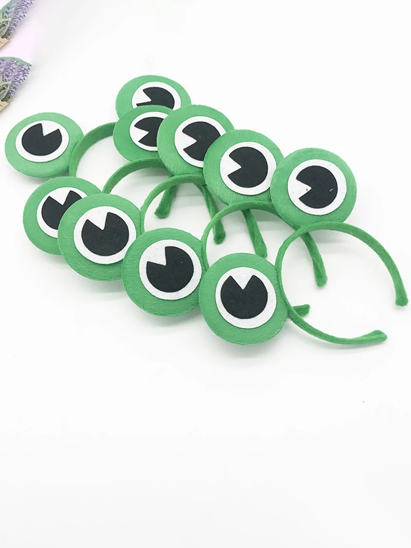 Повязка на голову с ушками лягушки реквизит для праздничного костюма забавная