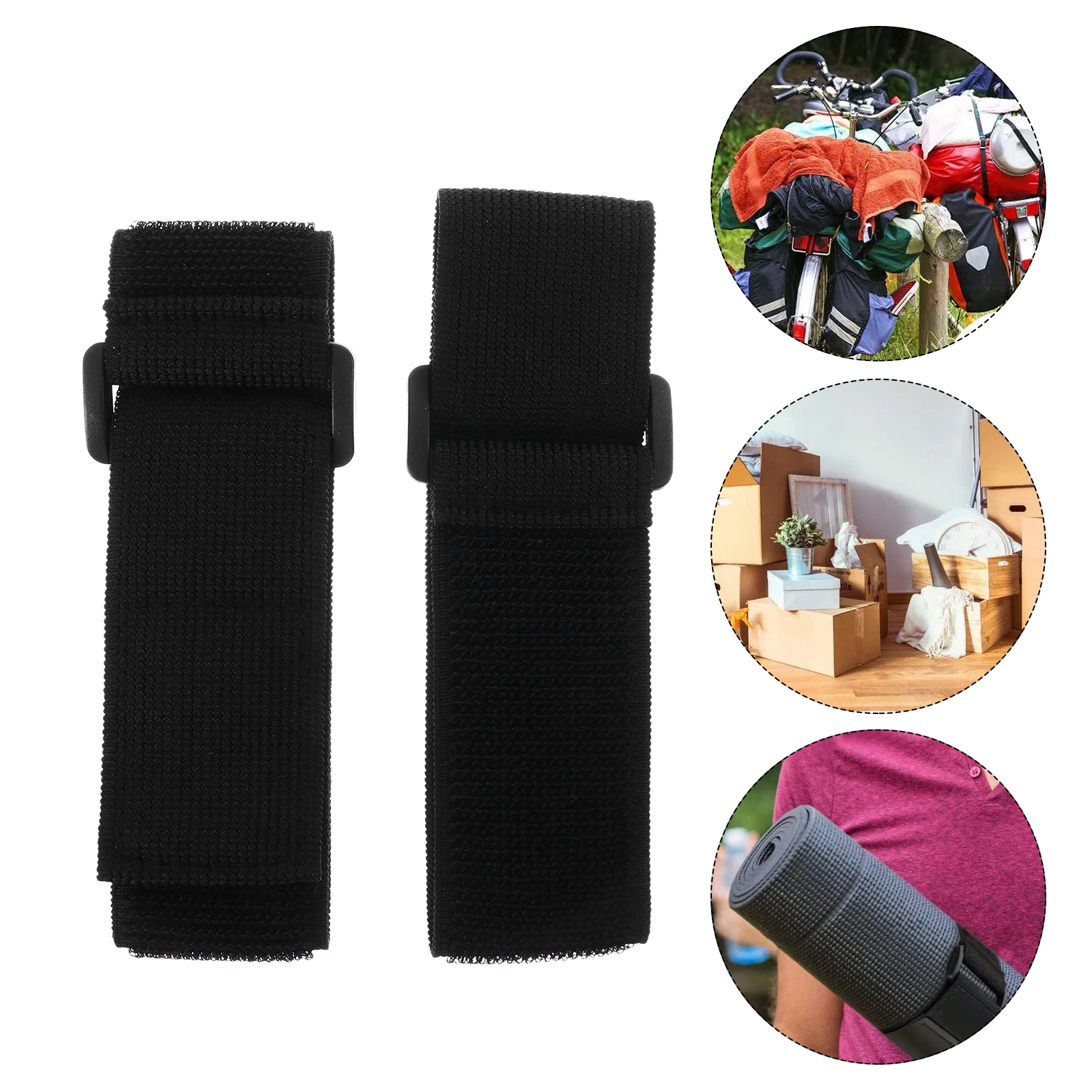 

10 Pcs Elastic Band Hook Loop Strap Tape Cable Tie Management Belt Nylon Sticker Fixing Waterproof Bag Athletic