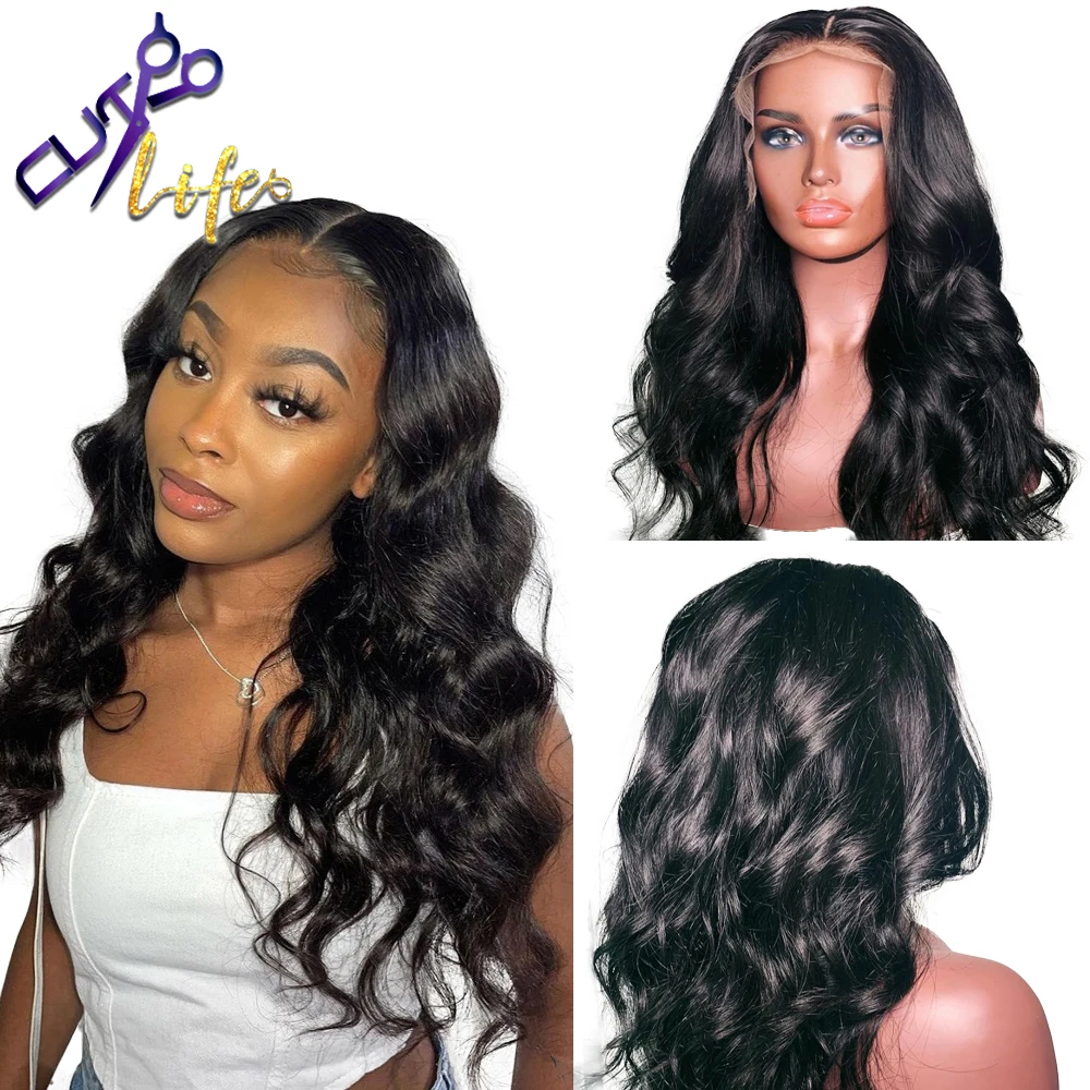 Парик из человеческих волос На Шнуровке Для чернокожих женщин бразильские HD