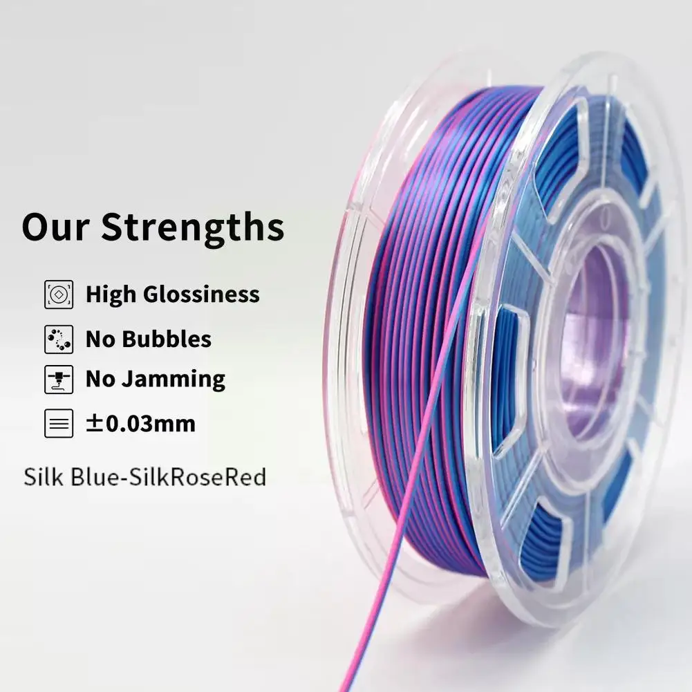 

Нить PLA SILK PLUS для 3d-печати, 1,75 мм, 1 кг