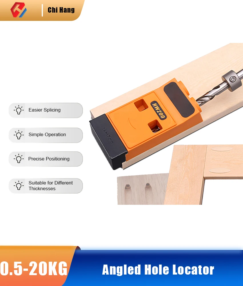 

New Beveled Hole Positioner Woodworking Hole Punch Oblique hole locator woodworking hole punch DIY