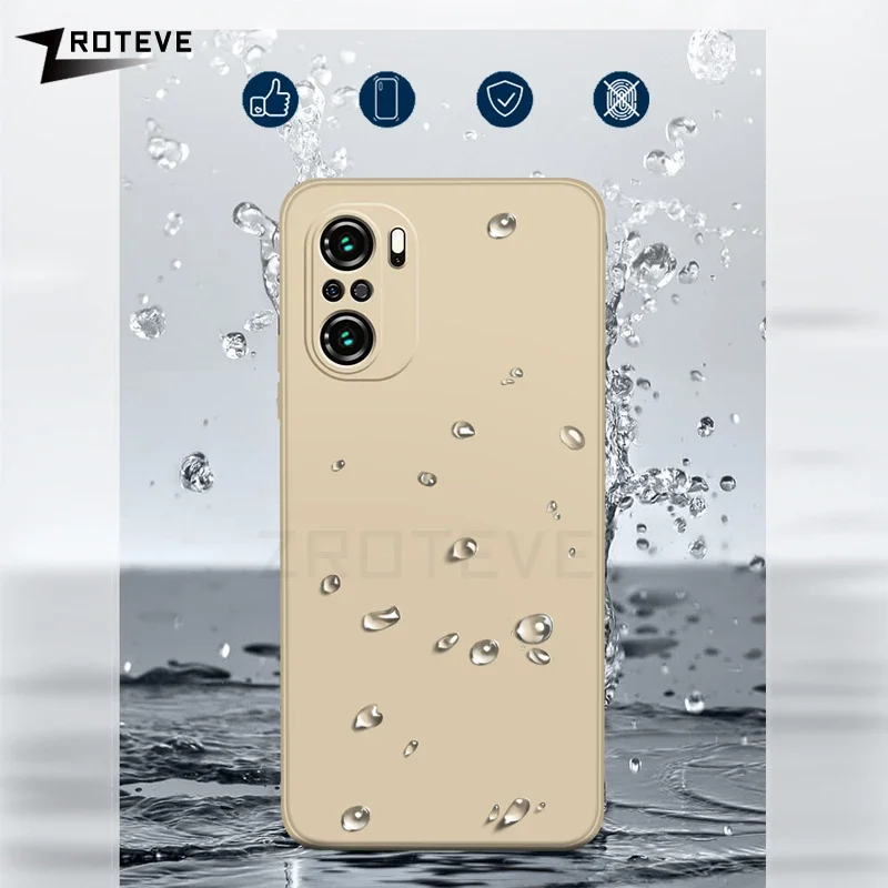 Для PocoF3 Чехол ZROTEVE Silky Liquid Silicone Soft Cover Xiaomi Poco F3 F5 X5 Pro 5G Xiomi Mi Pocophone X3 X4 F4 GT Чехлы