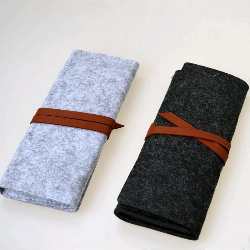 

Large Capacity Vintage Pencil Cases Student School Case Felt Pencil Bag Student Stationery Holder Fountain Pen Case Pencil Pouch