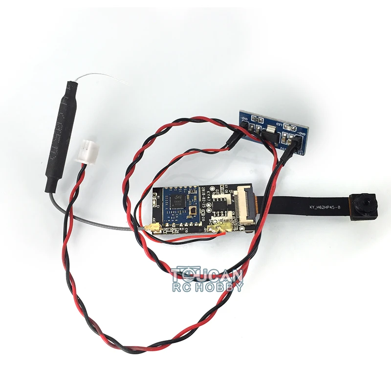 Фото 1/16 Heng Long FPV Camera Unit Телефонная стойка для RC Tank Модернизированные детали 200 Вт WIFI DIY Дистанционное видео Tiger I 3889 T90 Абрамы 3888A №3