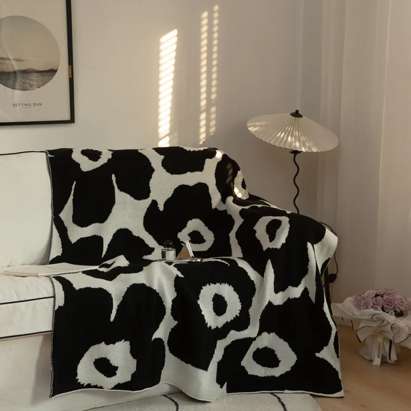 Премиальное вязаное одеяло Nordic  из акрила