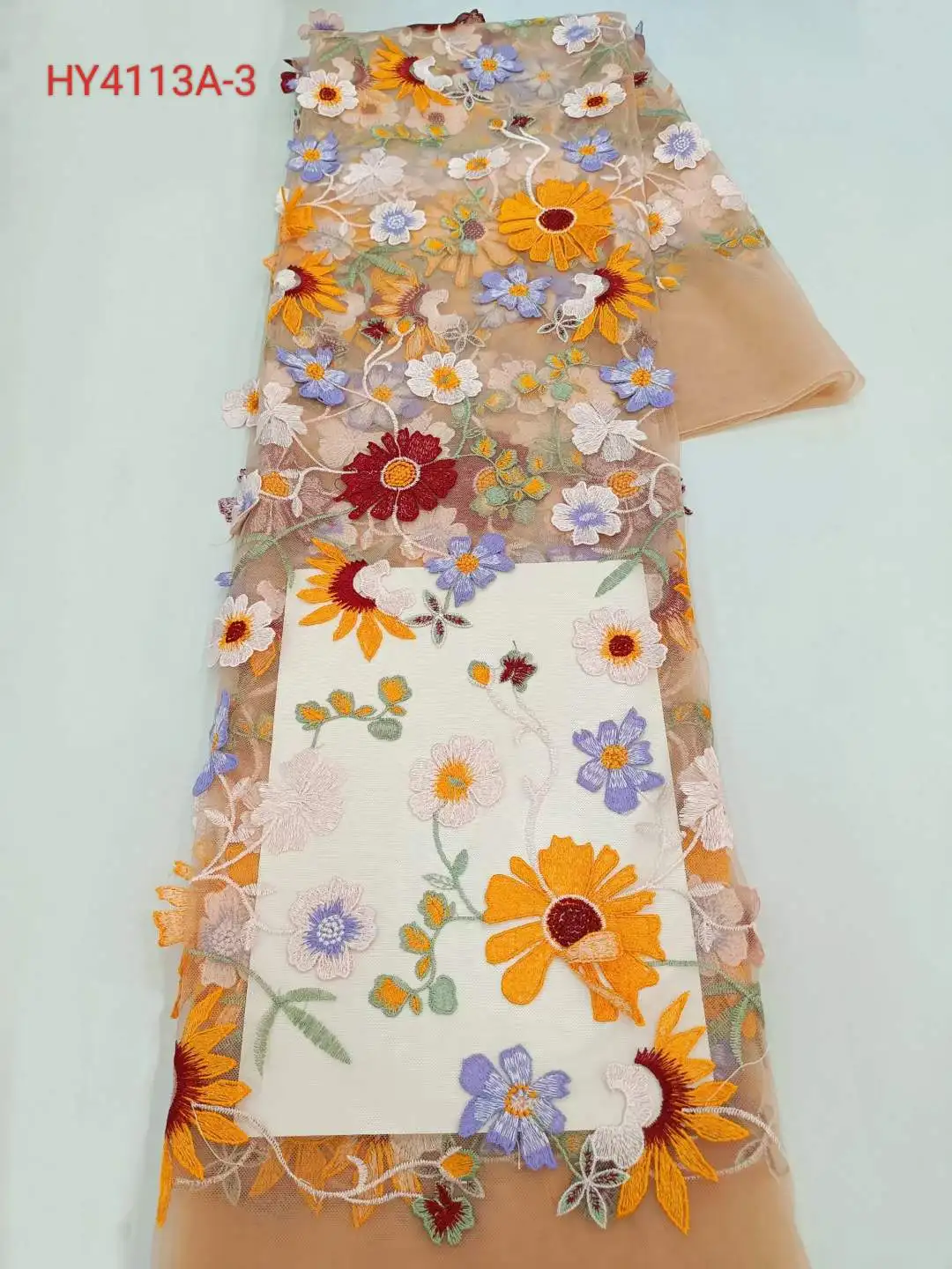 

Новинка Красивая 3D Цветочная плоская вышивка французская тюль сетка африканская кружевная ткань для вечерних платьев свадебные модели модная