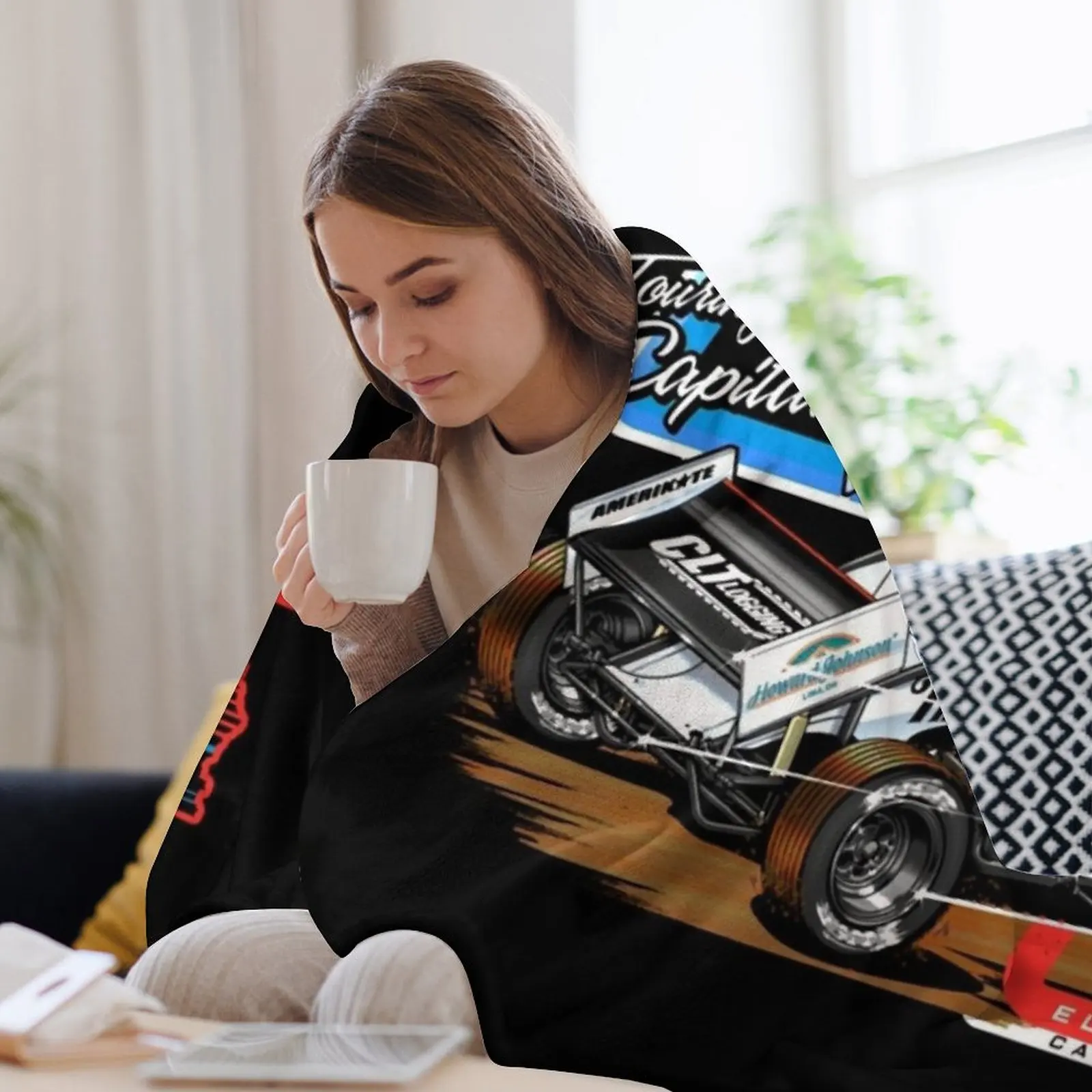 KYLE LARSON 12 Одеяло Kyle Larson Роскошные походные одеяла