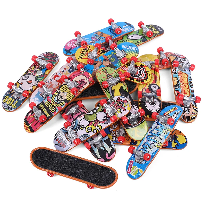 5p случайный цвет палец скейтборд матовая поверхность двойная деформирующаяся