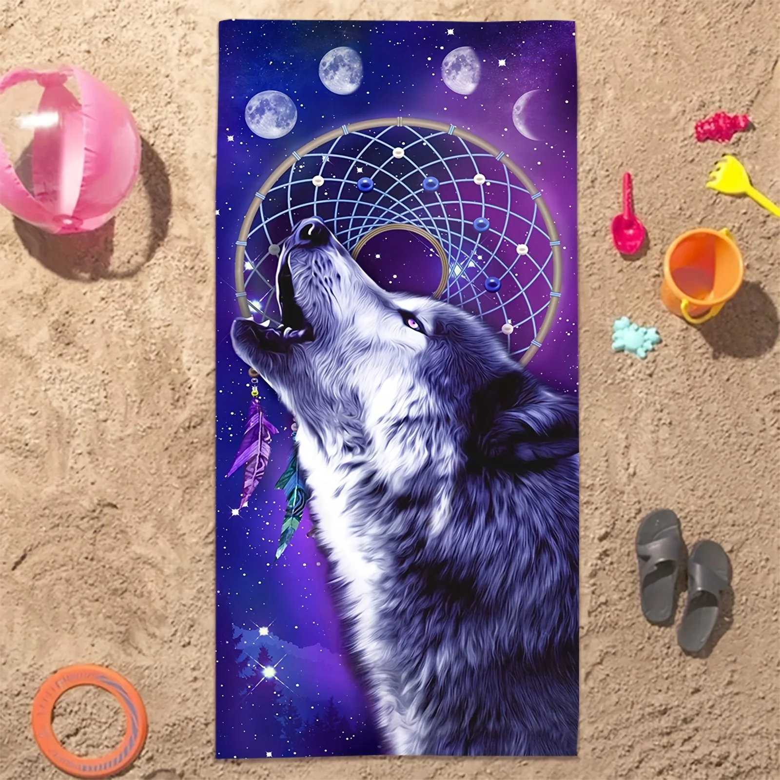 S Bath Towel Super Absorbent Quick Dry Microfiber Beach Towel Thickened Soft Sand Free For Kids Adult
