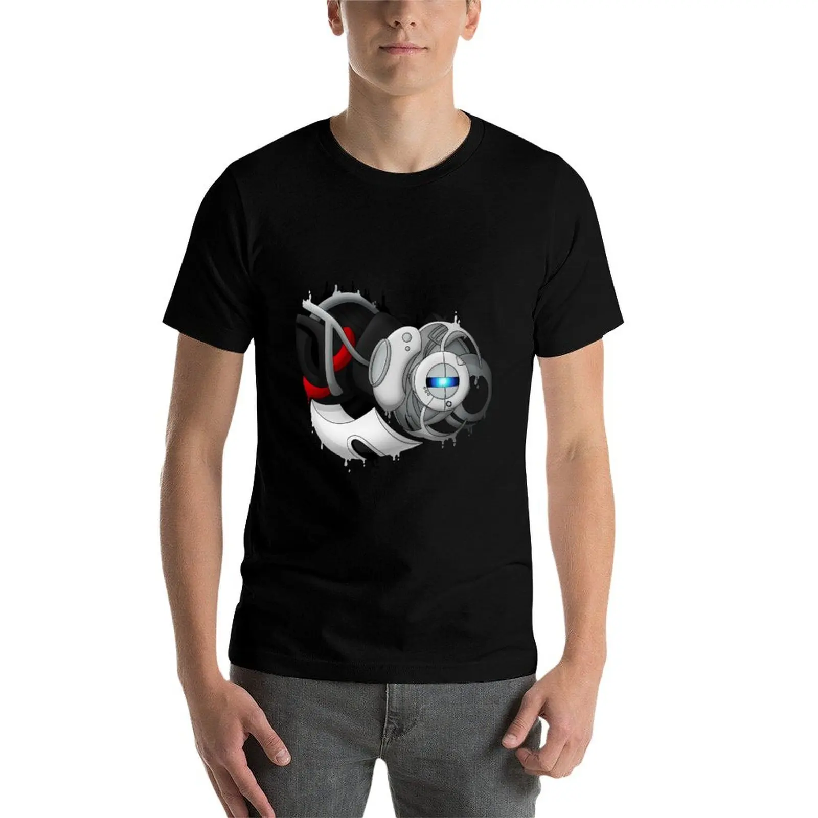 Фото Футболка Mega Wheatley Portal 2, персонализированные футболки G-Man для мужчин, футболки с графическим рисунком для мужчин, футболка №3
