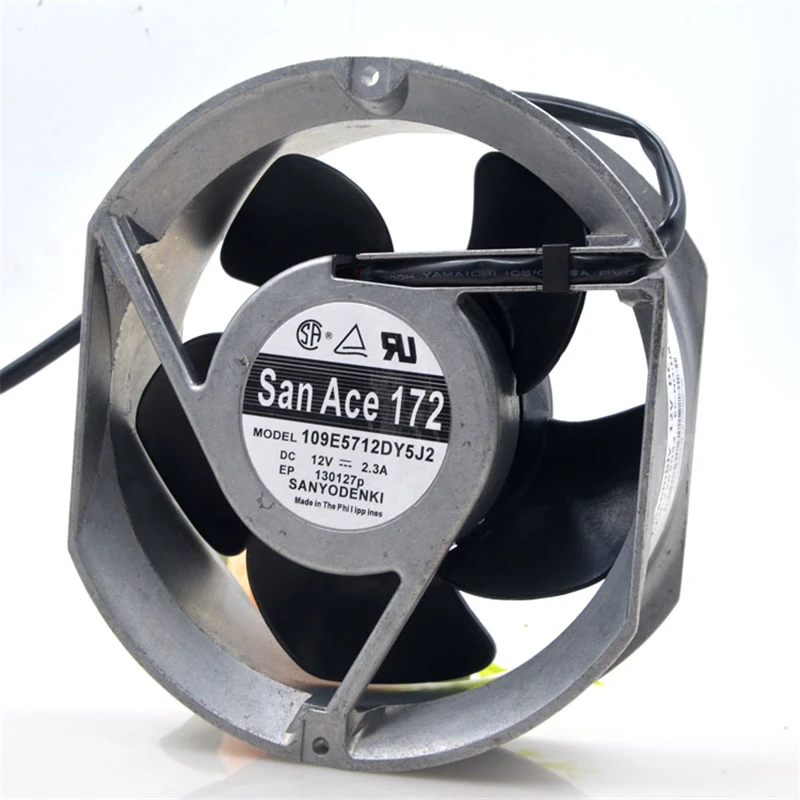 Original para Sanyo 109e5712dy5j2 12v 2.3a 17cm 172*150*51 mm Alto Volume de ar Ventilador de Refrigeração de Ventilação de Exaustão Industrial