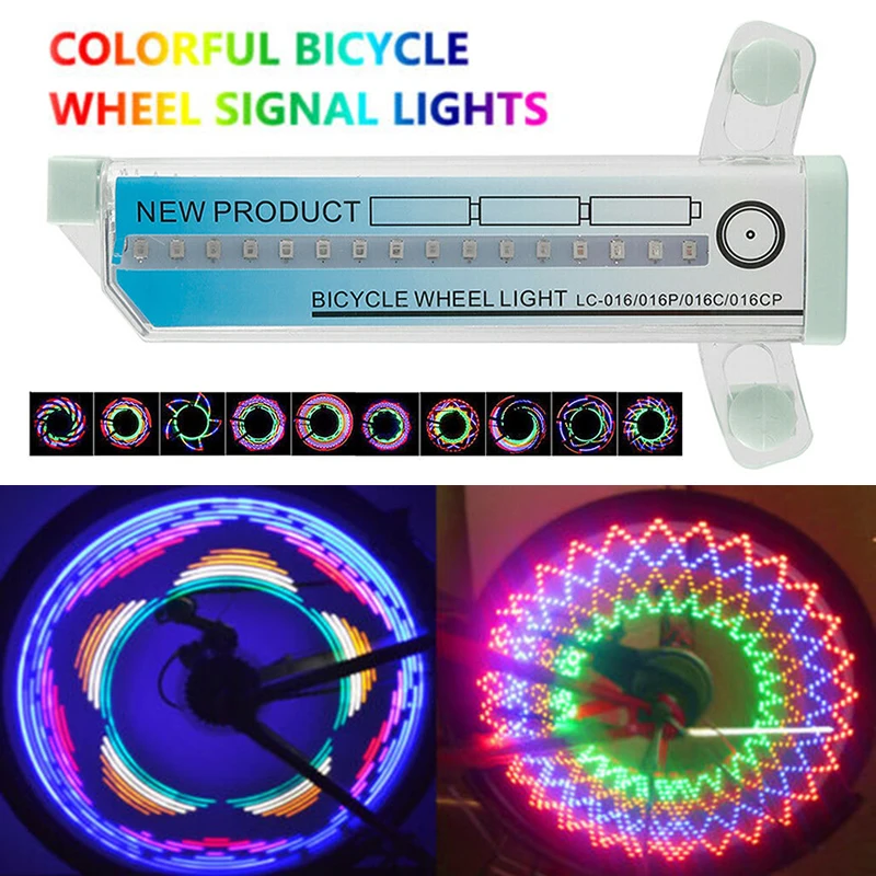 

32 String Bicycle Tire Tyre Safe Flash Lights LED Bike Cycling Wheel Spoke Lamp