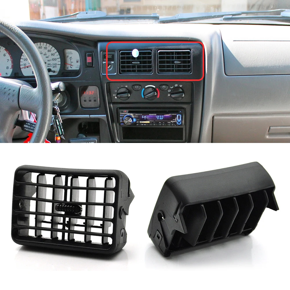 

1Pcs Air Heater Dash Bezel Vents Black 55063-35030 55063-35010 For toyota Tacoma 1996-2002 For toyota 4runnner 1996-2002