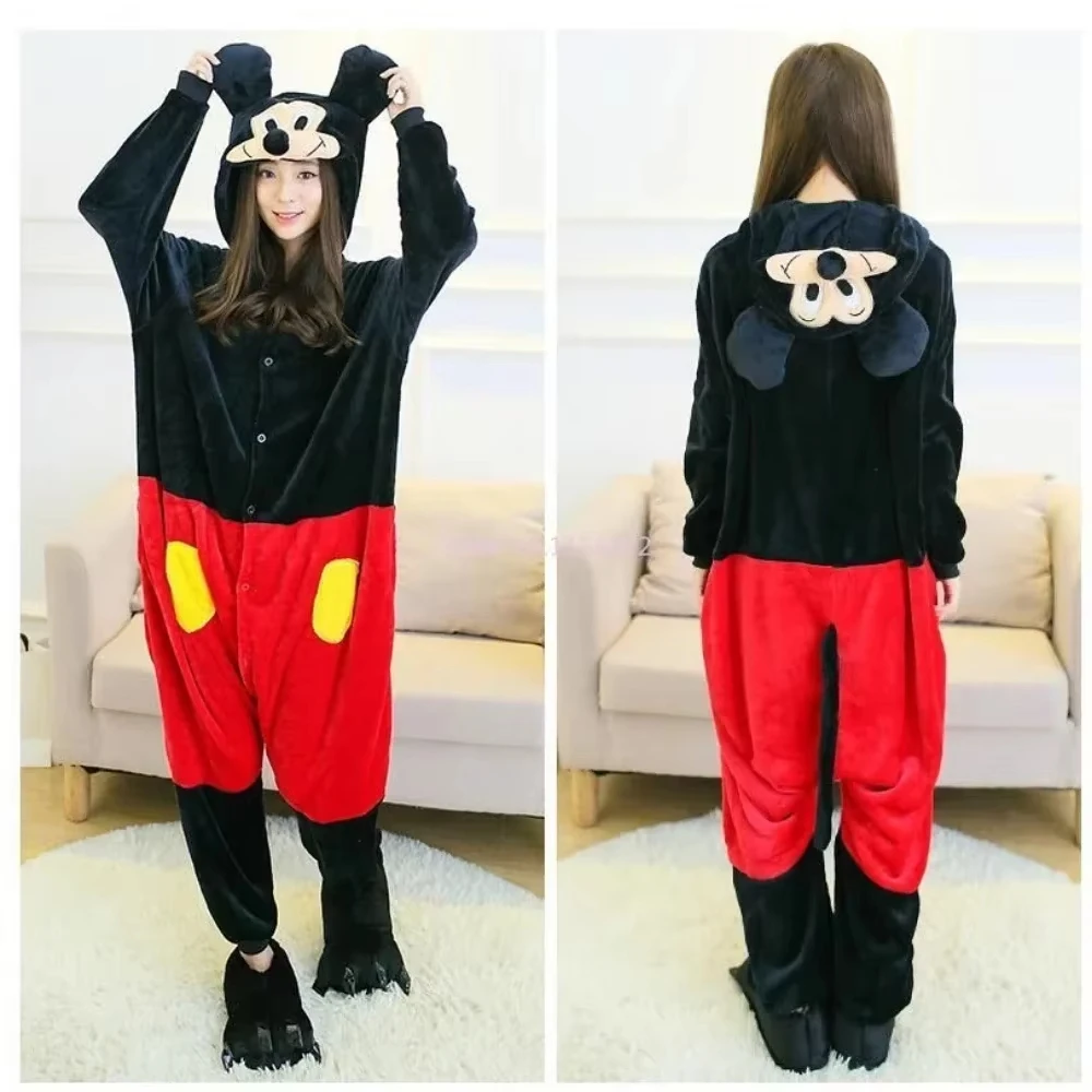 Фигурки Диснея комбинезон с Микки Маусом пижамы для детей и взрослых