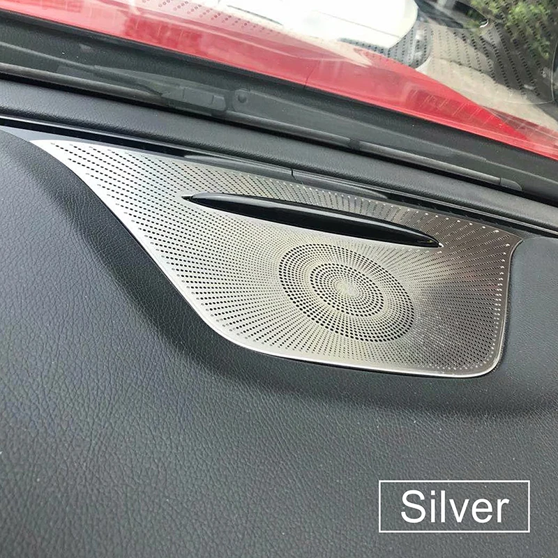 

Накладка на динамик приборной панели для Mercedes-Benz A, GLA, CLA класса W176, X156, C117, аксессуары для интерьера, наклейка из нержавеющей стали