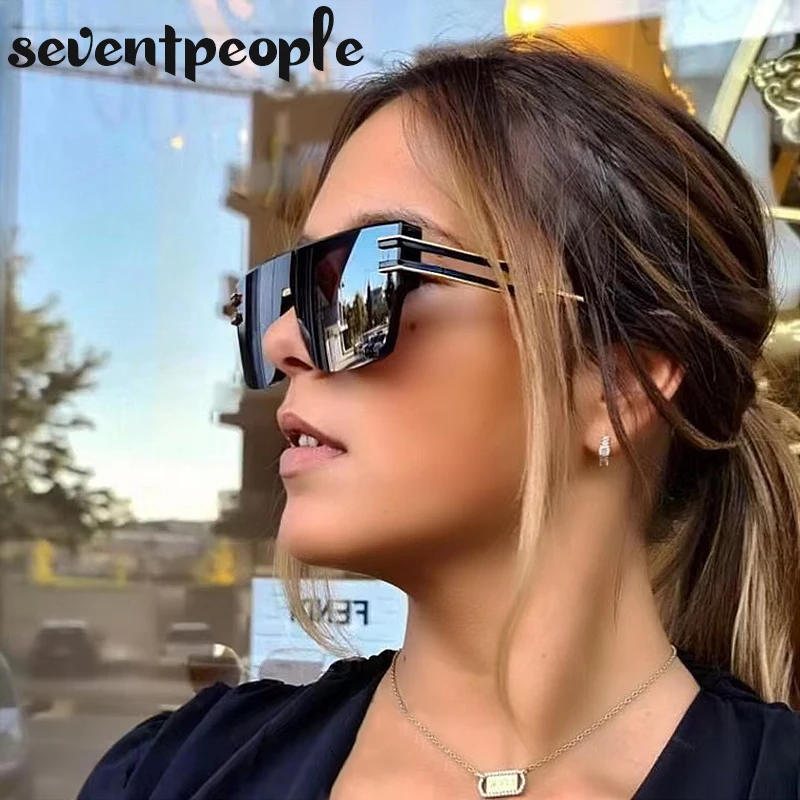 

Steampunk Square Sunglasses Women 2022 Luxury Brand Fashion Rimless Sun Glasses for Men Trendy Frameless Rectangle Sunglass Male