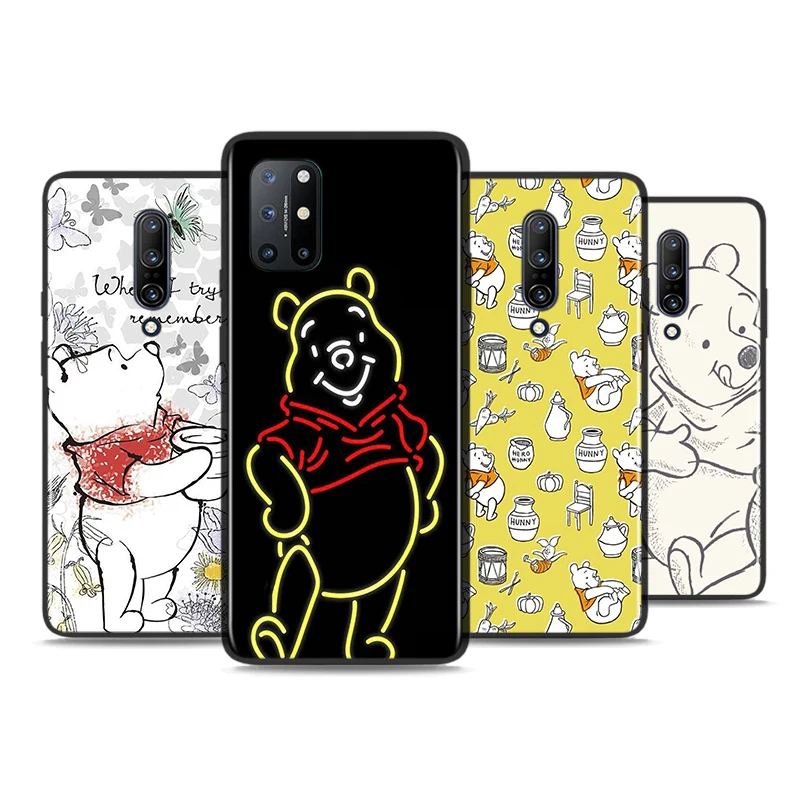 

Cute Winnie The Pooh For OnePlus 9 9R Nord CE 2 N10 N100 8T 7T 6T 5T 8 7 6 Pro Plus 5G Silicone Phone Case Cover Coque