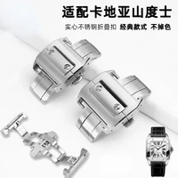 316 stainless steel buckle butterfly buckle watch accessories for cartier santos series strap buckle stainless steel 18mm21mm