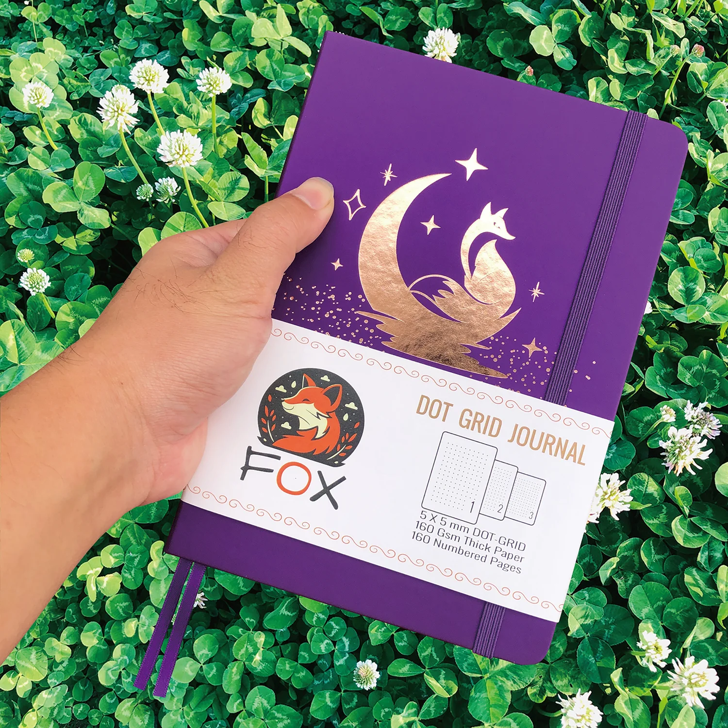 

Блокнот A5 С Точками, 160 Страниц, Бумага 160 Г/м², Сетка 5x5 Мм, Внутренний Карман, Пронумерованные Страницы