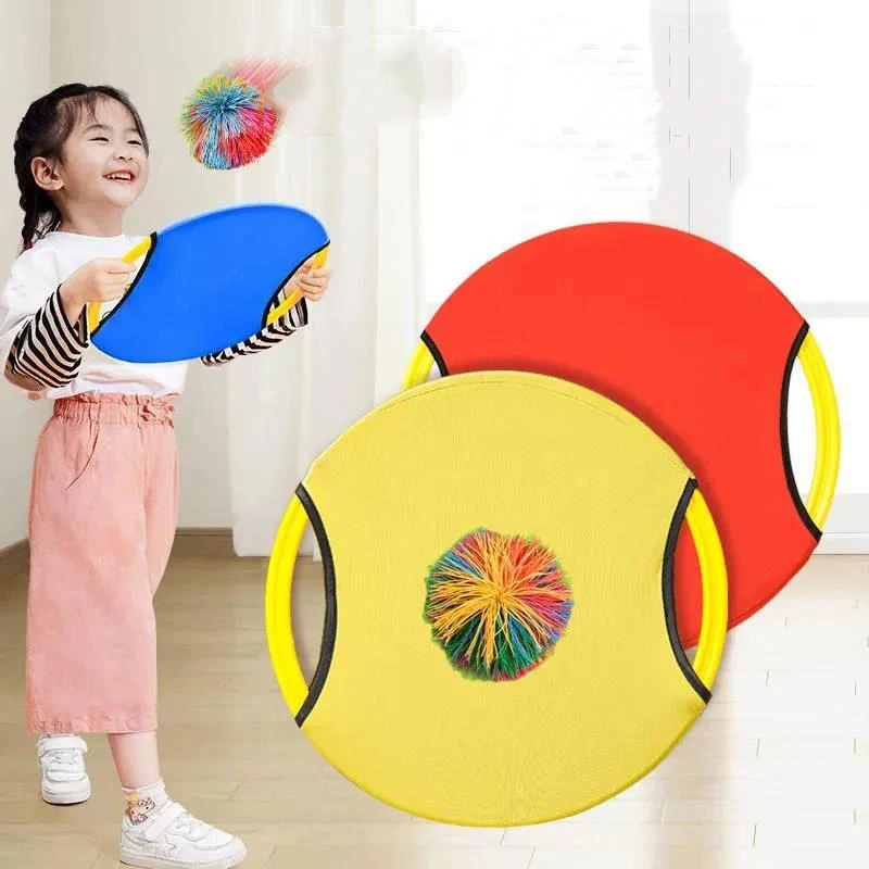 

Funny Ball Toy Parent Child Easy Apply Throwing Racket Catch Ball Game Set Interactive Outdoor Sports
