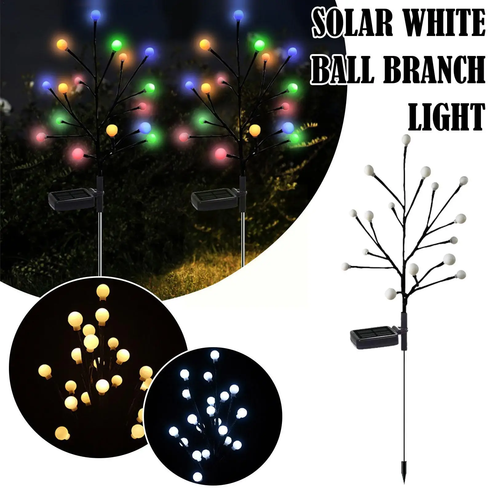 

Solar Outdoor Garden Firefly LED Light Waterproof Landscape Firework Lawn Garden Solar Powered Lighting Lig Night Decoratio Q6G7