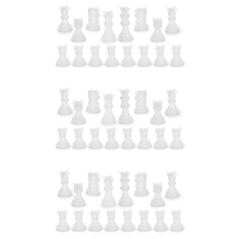 

3Set Chess Mold For Resin Silicone Chess Resin Mold Chess Crystal Epoxy Casting Molds