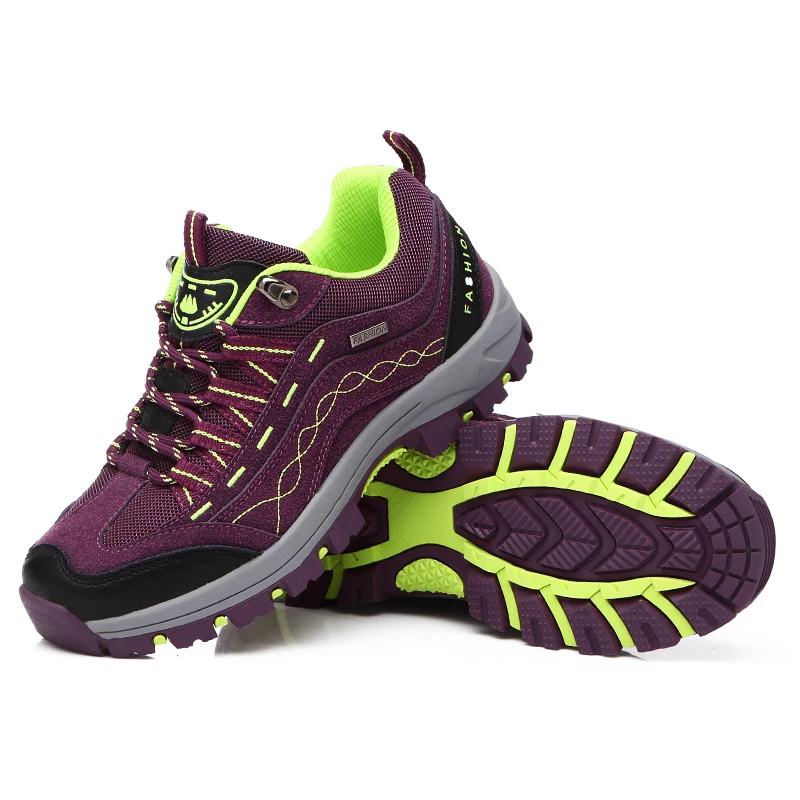 JIEMIAO High Quality Outdoor Men Hiking Shoes Autumn Non-slip  Tactical Boots Ladies Trekking Climbing Sport Shoes Sneakers