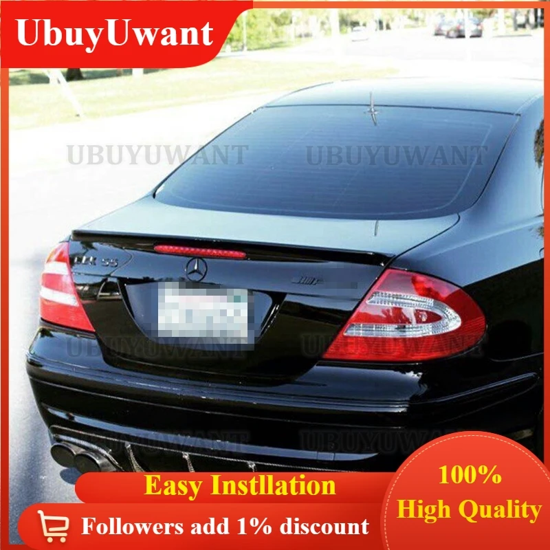 

Спойлер для багажника автомобиля Benz W209 CLK200 280 350 55 63, из углеродного волокна/искусство, аксессуары для заднего багажника, спойлер 2004-2007