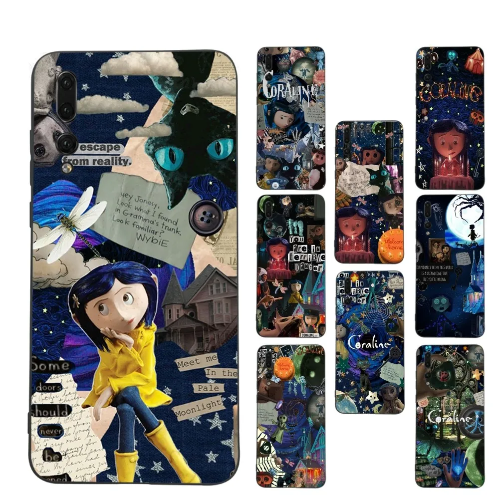 Anime C-coraline Phone Case For Huawei P 8 9 10 20 30 40 50 Pro Lite Psmart Honor 70 Mate 20lite