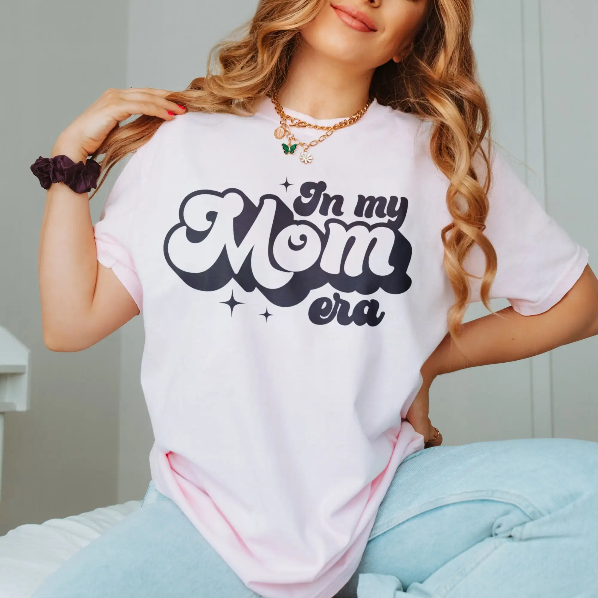 Футболка в эпоху моей мамы классная мамина на день матери для новой беременности