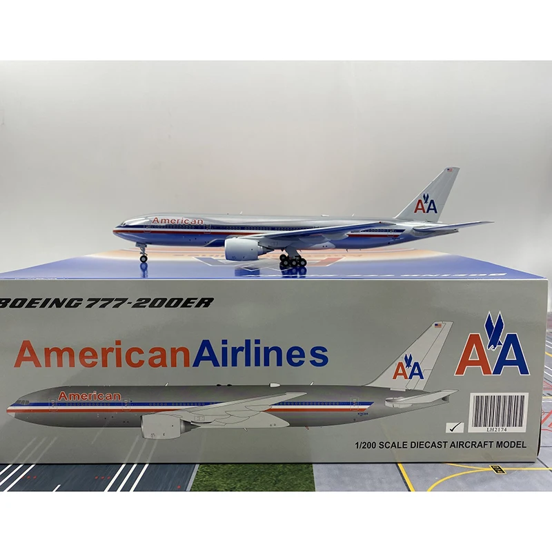 

Diecast 1/200 Scale American Airlines B777-200ER N793AN Alloy Passenger Aircraft Model Collection Souvenir
