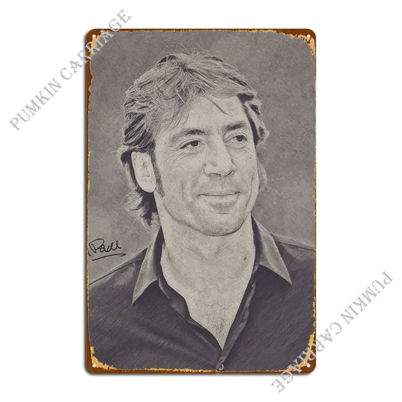 

Javier Bardem Metal Plaque Poster Garage Club Party Plates Designing Wall Cave Tin Sign Poster