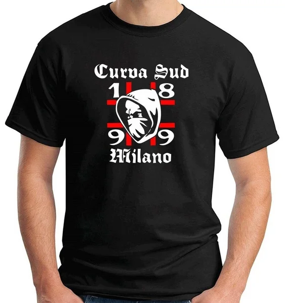 Мужские Maglia футболка Maglietta Uomo Tum0030 Милан Ультрас Rossonero Curva Sud | Мужская одежда