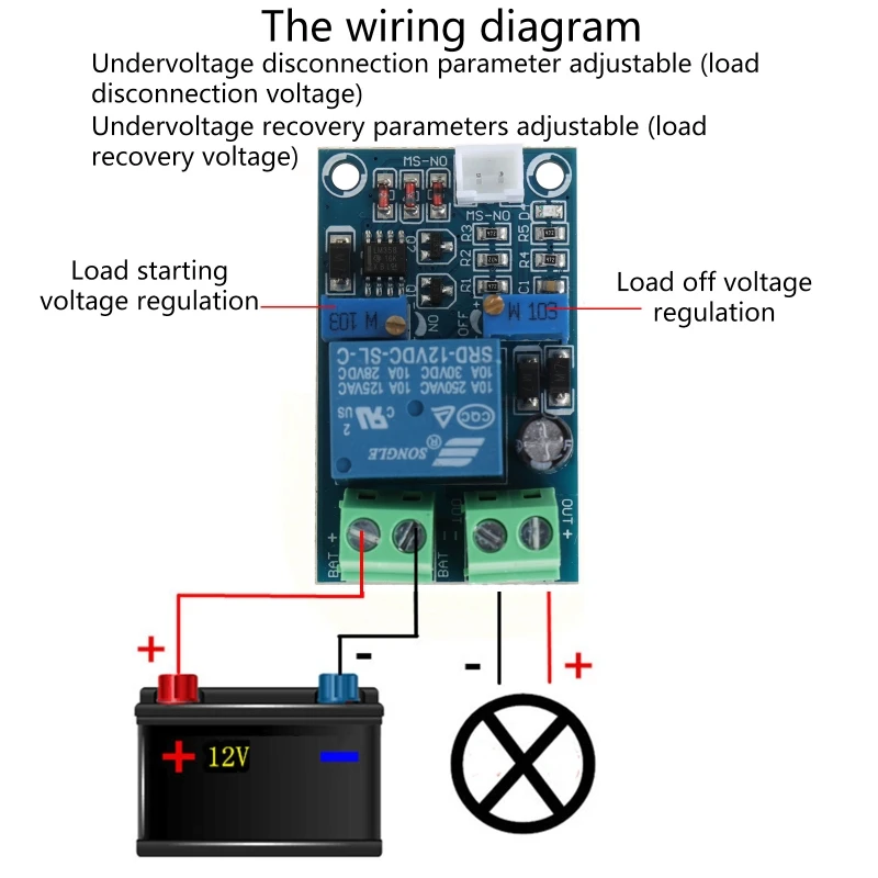 

12V Battery Charging Controller Automatic Recovery Controller Protection Board Drop Shipping