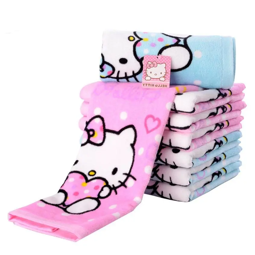 Cute Sanrio Cartoon Bath Towel Face Towel Super Soft Child Home Bathroom Washing Hand Face Towel