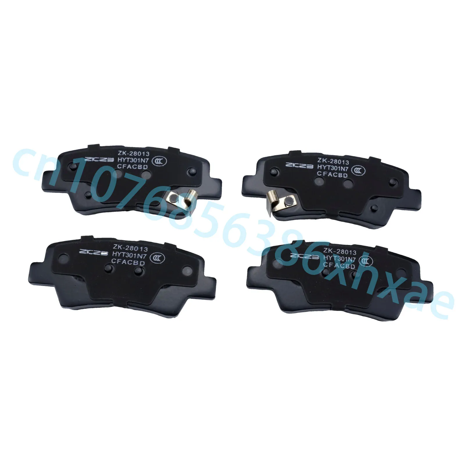 Фото Комплект задних тормозных колодок D1313 для Kia K2, K3, K5, Pegas, Opirus, Hyundai Verna, Sonata, Azera, SsangYong Tivoli, аксессуары №1