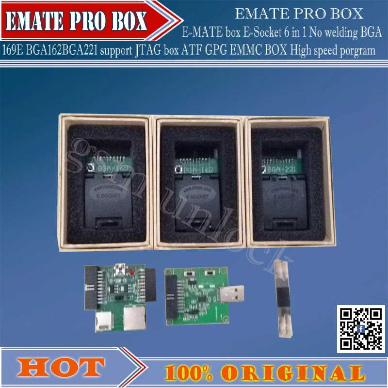 

GSMJUSTONCCT новая версия Emate box E-Socket No weldingsupport bga 153/169,bga-162/186,bga 221 для коробки J-tag, riff Box, atf j-tag