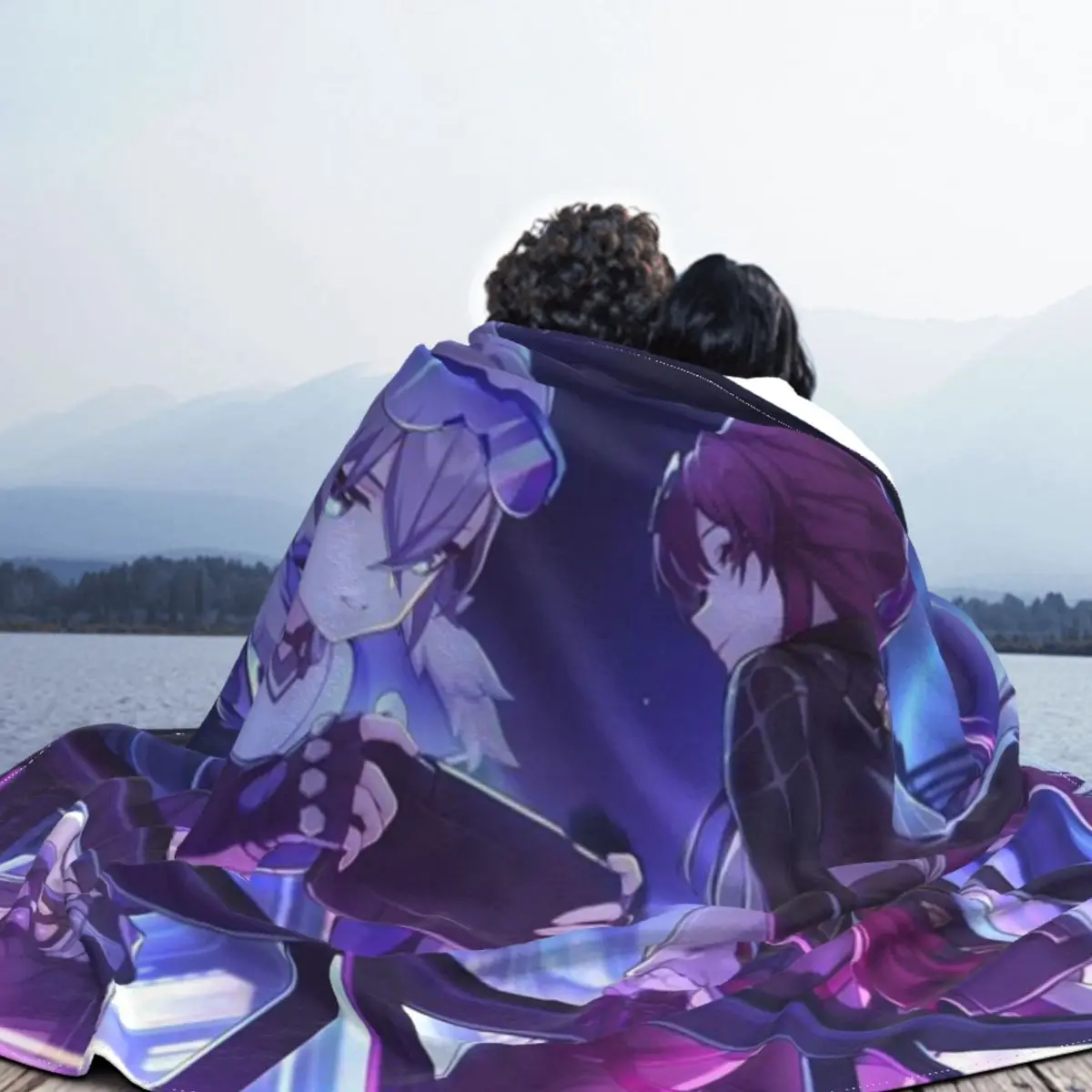 Kafka Silver Wolf Honkai Star Rail Chat Ультрамягкое одеяло из микрофлиса